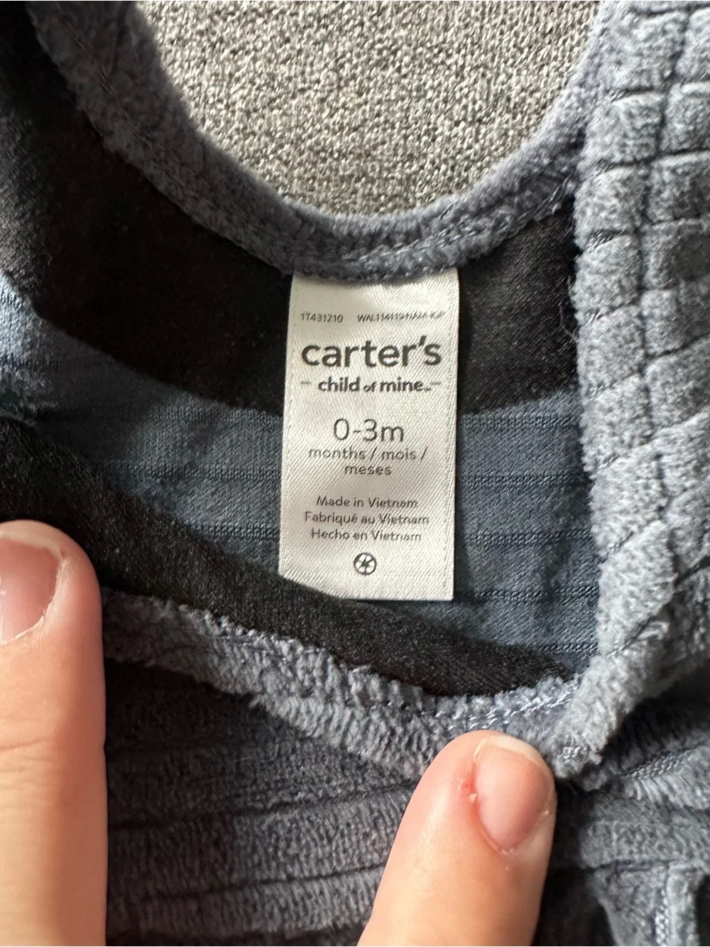 Carters soft ribbed